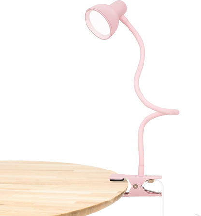LiFMIRA Clip-on Reading Light - 3 Color Modes, 10 Dimmable Brightness, Eye Care Clamp Desk Lamp with Flexible Gooseneck for Reading in Bed, Desk, Headboard, Computer