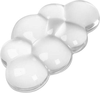 Gel Cloud Keyboard and Mouse Wrist Rest, Cute Wrist Support and Arm Support Keyboard Rest for Keyboard and Mouse Typing Pain Relief，Suitable for Office/Computer/Laptop/Gaming（White）