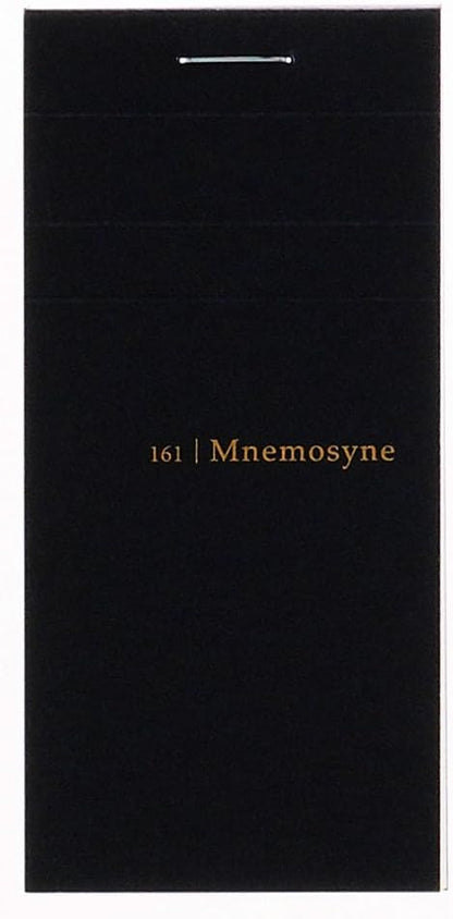 Maruman Mnemosyne Lined Notebook- Vertical A5, 5.83" x 8.27", 70 Sheets / 140 Pages, 7mm College Ruled With Center Line Journal, Perforated Pages & Wire-Bound to Lay Flat, Black, Made in Japan - Colors B