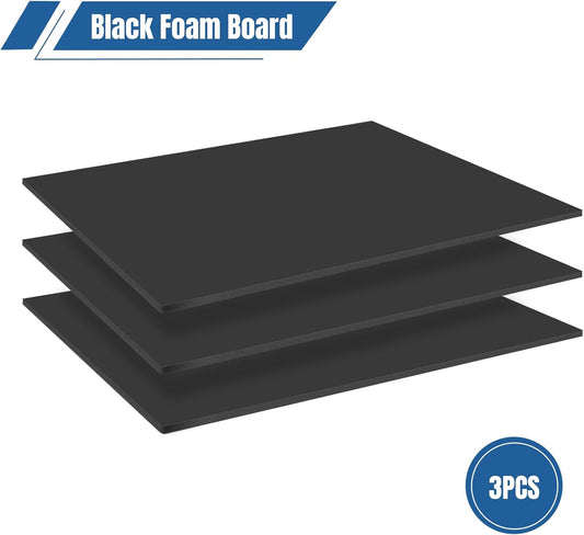 3 Pack White Foam Board 24"x36", 0.23" Thick Foam Core Board for Projects, White Poster Board for Painting, Displaying, and Craft Projects