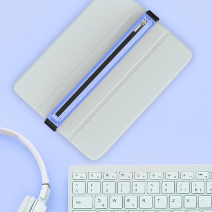 MoKo Pencil Case Fit Apple Pencil Pro, iPencil (USB-C), Apple Pencil 1st/2nd Generation, Stylus Pencil Sleeve PU Leather Zipper Pouch with Elastic Band for 9.7"-12.9" Tablet, Space Gray