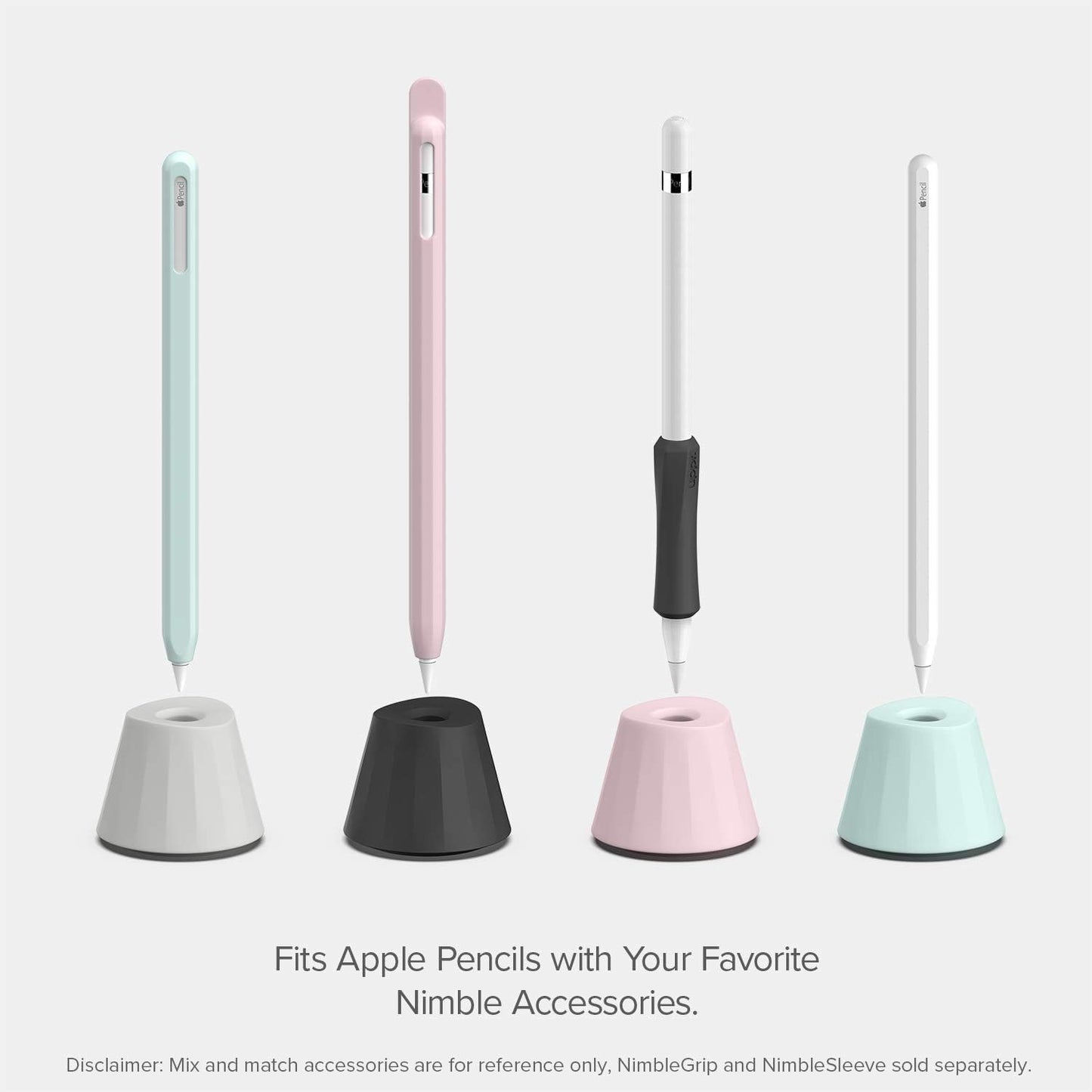 UPPERCASE Designs NimbleStand Vertical Stand Compatible with Apple Pencil with/without Sleeve or Grip (Onyx Black)
