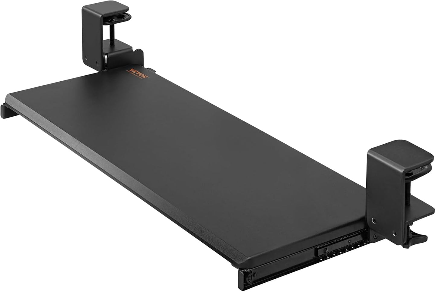 VEVOR Under-Desk Keyboard Tray, Adjustable for Height and Tilt, Slide-Out Design, Spacious 25x9.8 Inch Surface, Ideal for Home and Office Use