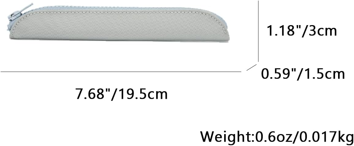 Pencil Case Durable Pencil Pouch for Pens School Featuring Oxford Lap Design (Khaki,Oxford)