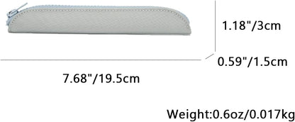 Pencil Case Durable Pencil Pouch for Pens School Featuring Oxford Lap Design (Khaki,Oxford)