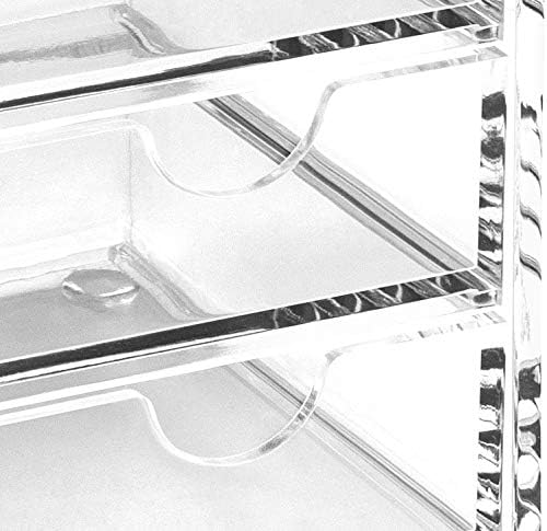 Osco X-Small Clear Acrylic Triple Drawer, (X-Small), A3274