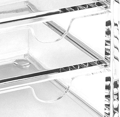 Osco X-Small Clear Acrylic Triple Drawer, (X-Small), A3274