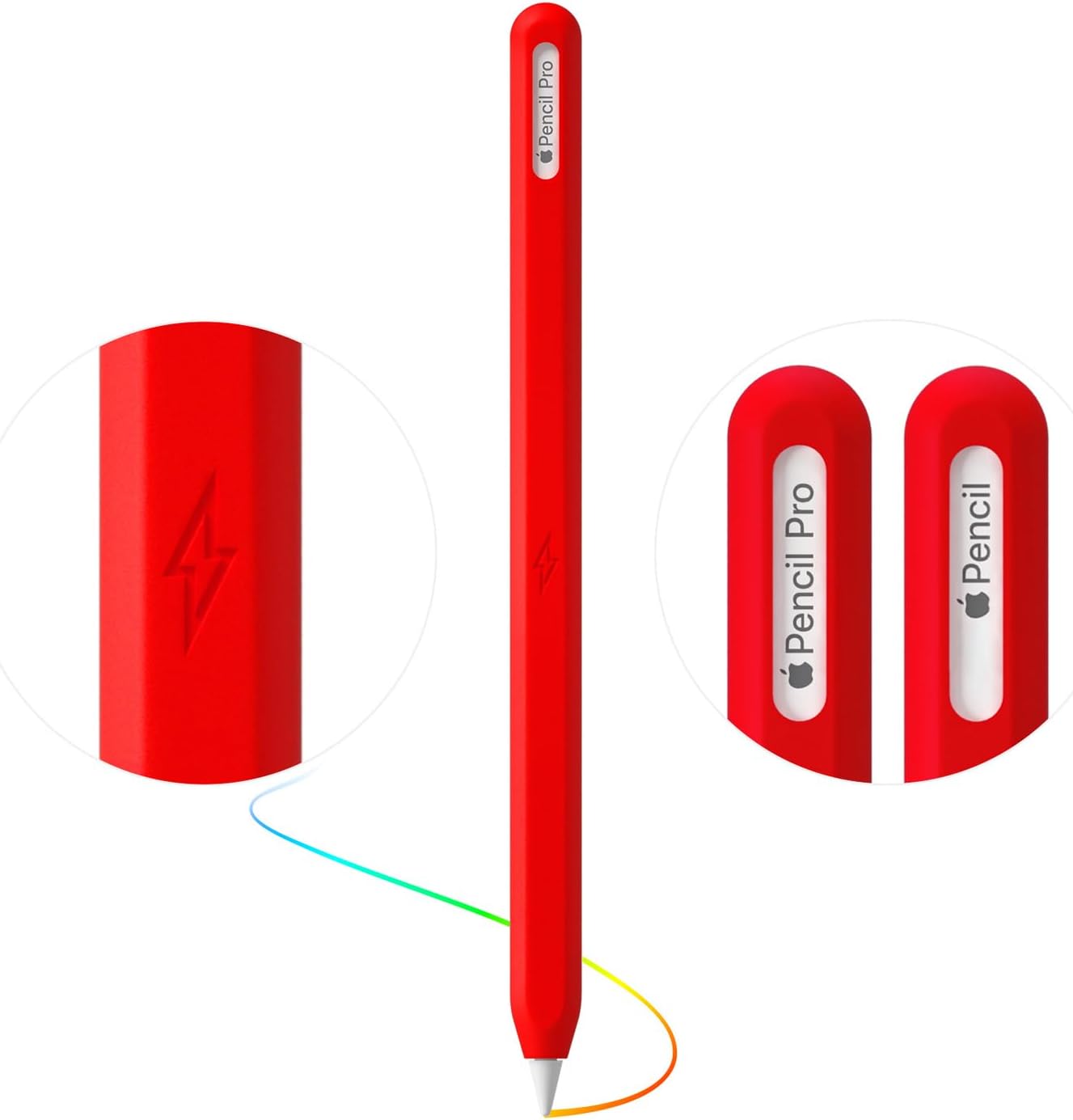 Ultra Thin Protective Pencil Cover for Apple Pencil Pro &Apple Pencil 2nd Gen Silicone Case Sleeve Compatible with Apple Pencil Pro (Pink)