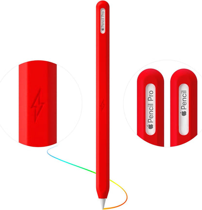 Ultra Thin Protective Pencil Cover for Apple Pencil Pro &Apple Pencil 2nd Gen Silicone Case Sleeve Compatible with Apple Pencil Pro (Pink)
