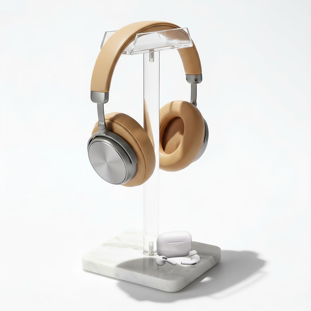 Acrylic Desktop Headphone Holder, Countertop Accessories Stand,Universal for All Music Gaming Headsets 1 Pack(DP015)