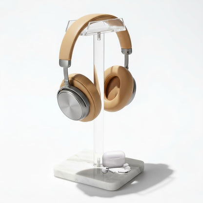 Acrylic Desktop Headphone Holder, Countertop Accessories Stand,Universal for All Music Gaming Headsets 1 Pack(DP015)