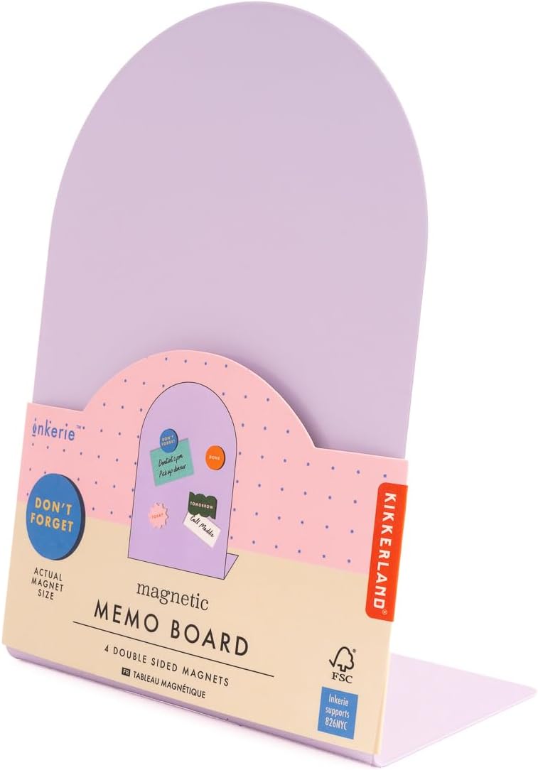 Kikkerland Inkerie Purple Magnetic Memo Board
