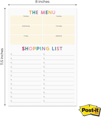 Modern Habit Tracker Sticky Note Pad / 50 Sheets / 8" x 11.5" Positive Habit List Sticky Notes/Weekly Accountability Checklist/Made in The USA