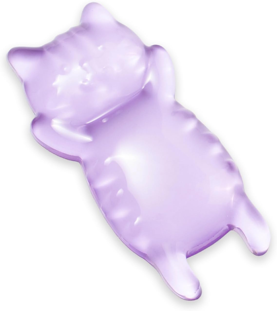 Ergonomic Gel Mouse Wrist Rest – Clear Cute Cat Mouse Wrist Rest, Comfort & Support for Typing and Gaming (Pink)