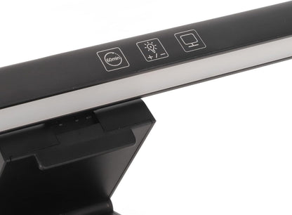 Monitor Light Bar Desk Light Bar 3 Switchable Light Modes Stepless Dimmable Touch Control Computer Screen Light Bar for Office Home White (White)