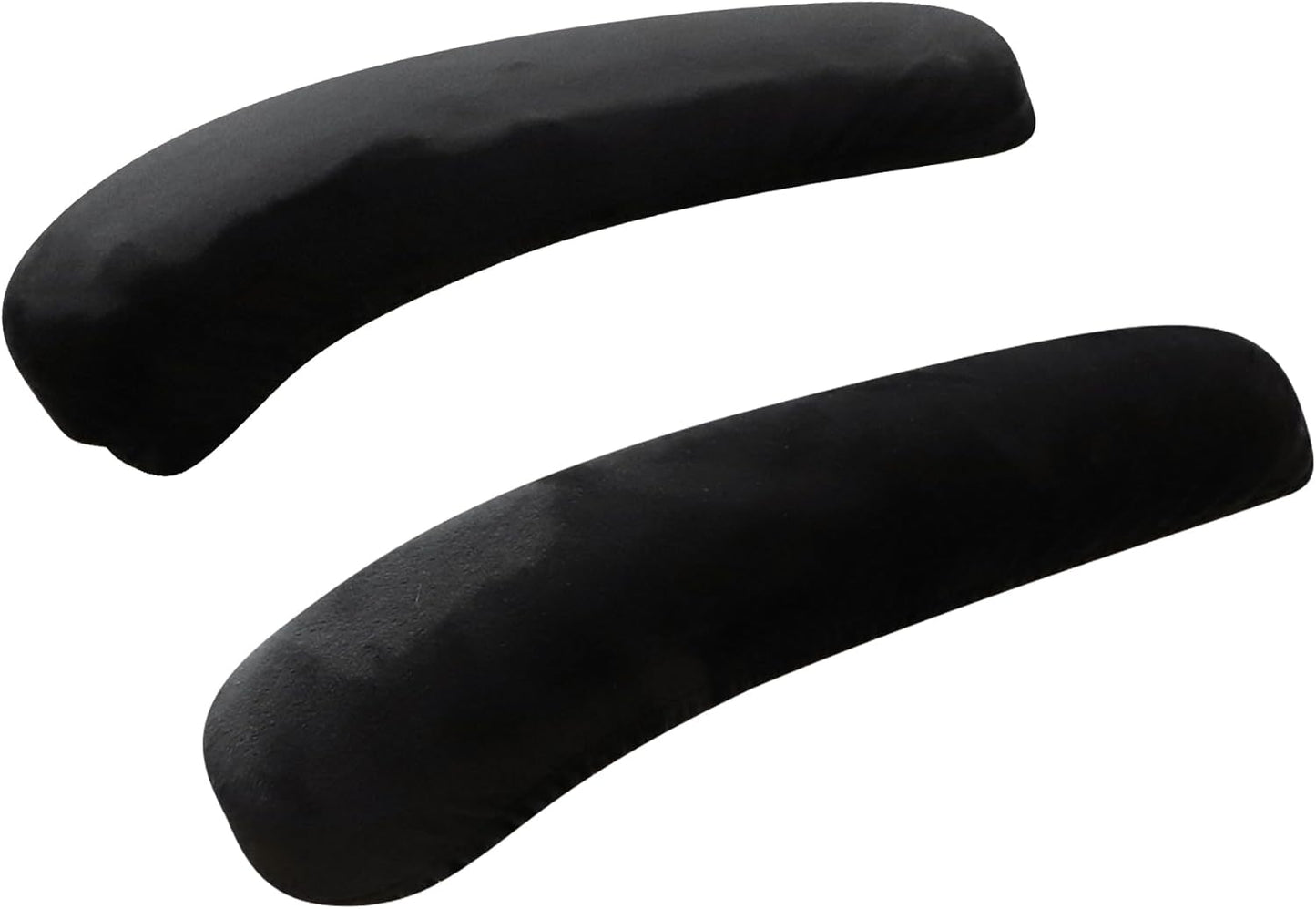 FORCHEER Office Chair Armrest Covers 12-15 Inch Velvet Elastic Black Arm Rest Covers for Desk Computer Chairs Washable
