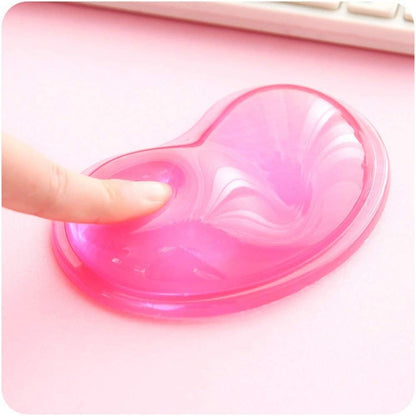 Ergonomic Gel Wrist Rest for Mouse, Computer Mouse Wrist Support for Arm Pain Relief, Heart-Shaped Cute Hand Wrist Cushion for Home and Office Working Gaming Anti-Fatigu