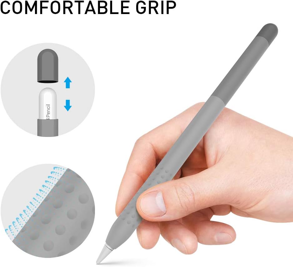 Delidigi for Apple Pencil Pro Case (2024) & Apple Pencil 2nd Generation Sleeve,Soft Silicone Grip Cover,Magnetic Charging Compatible,Double Tap Support,Gradient Color Design