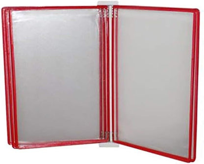 Wall Mount Reference Display System, Document Display Holders a4 with 5 Panels and 10 Pockets for 35 * 24 4.5CM,Folders(Large)