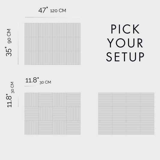 VIVELDA Large Bulletin Board 48"x36" - Office Wall Organizer, Replace your Old Cork Boards for Walls for Office Decor -12-pack Felt Wall Panels to Use in Home Office Decor, Classroom Decor (Limestone)