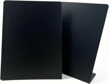 2 Pack Magnetic Bulletin Board with Stand, Magnetic Board, Magnet Board, Metal Tabletops Memo Photos/Souvenir Display Board Magnet Desk Display Stand for Home School Office Kitchen Decoration