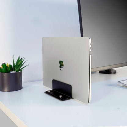 Adjustable Metal Desktop Stand Holder for Laptop, Mac mini M1/M2/M4, Router, Switch, Mini PC,MacBook, Keyboard – 13mm to 54mm Width, Space-Saving, Sturdy & Scratch-Proof