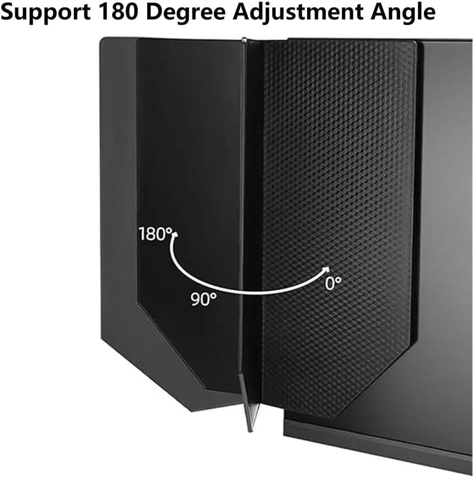 Foldable Monitor Hood Sunshade, Anti-Glare Light Shield with Side Panel, with 24-27 Inch All Brand Desktop Computer Monitors