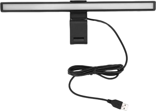 PUSOKEI Monitor Light Bar with 3 Color Temperatures Eye Care Screen Lamp with Memory Dimming, Asymmetric Lighting Design USB Powered Desk Lamp for Computer Monitor Home Office