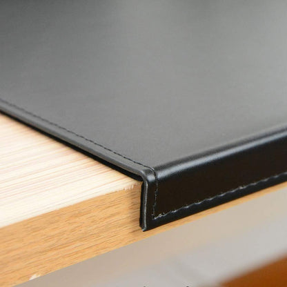 AKOZLIN 35.4"x 18.9" Soft PU Leather Surface Office Desk Mouse Mat Anti-Push Pad with Full Grip Fixation Lip Table Blotter Edge-Locked Protector