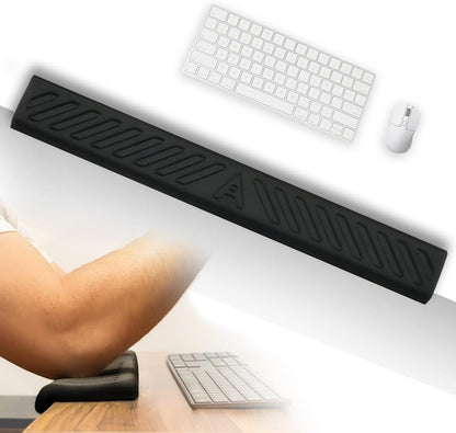 Extra Long Desk Arm Rest 28 Inch | Full Arm Memory Foam Support for Keyboard Wrist Rest & Forearm | No Slip Desk Edge Pad for Typing Work & Gaming | ArmCloud