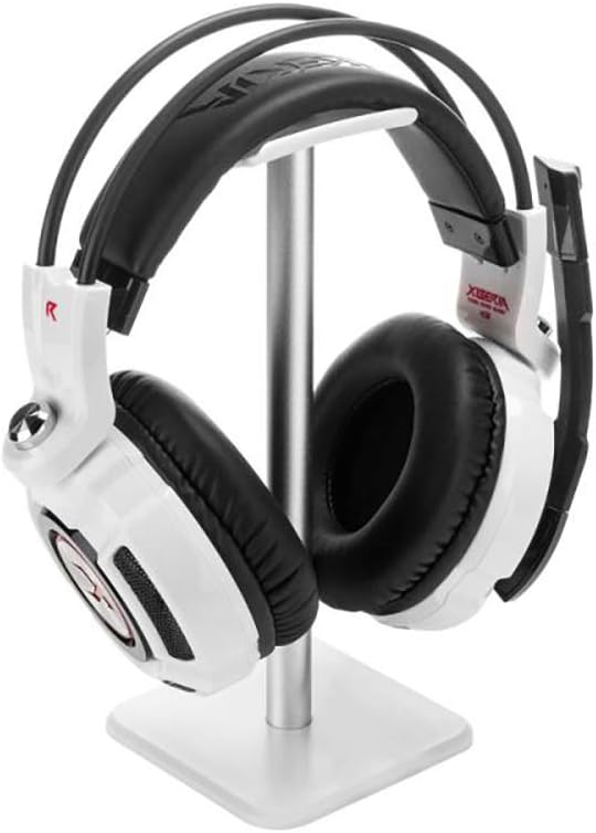 Headphone Stand, Universal Aluminum Metal Holder for AirPods Max, HyperX Cloud II, Xbox One, Turtle Beach, Sennheiser, Sony, Bose, Beats PC Gaming Headset Display & Bluetooth Headphones (Black)