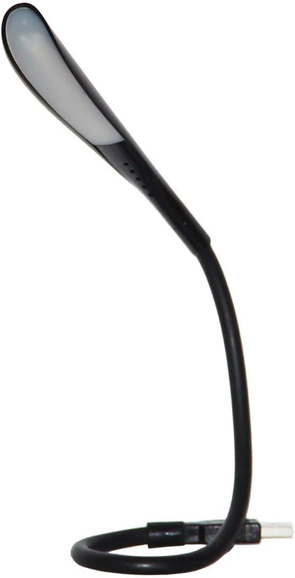 USB Reading Lamp with 14 LEDs Dimmable Touch Switch and Flexible Gooseneck for Notebook Laptop, Desktop, PC and MAC Computer + On/Off Setting (14 LED, Black)