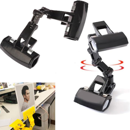 3 Pack Document Holder Clip Double Head Clamp Mount Rotating Stand for Picture Photo Script Crafting Painting Copy Film Sign Paper Artist Easel Sketch Drawing Board