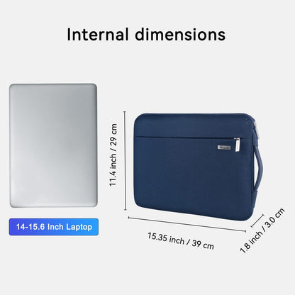 Voova Laptop Sleeve Case 15.6 16 Inch with Handle, 360° Protective Waterproof Slim Computer Bag Cover Compatible with MacBook Pro M2/M3/M4 16, HP Acer Lenovo Yoga ThinkPad Asus Laptop, Grey