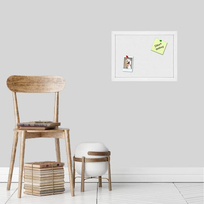 TORASO Cork Board Bulletin Board with Felt,Wood Framed Display Bulletin Board for Walls with Pins, Eye Bolts, gaskets, Screws, Pin Board for Office, School and Home(Black,1pc)