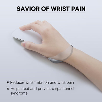 JIKIOU Right-Handed Truly Ergonomic Wrist Rest for Mouse 2 Pack, Carpal Tunnel Support, Pain Relief, Anti-Fatigue, Easy Glide, Office Computer Laptop Gaming Black