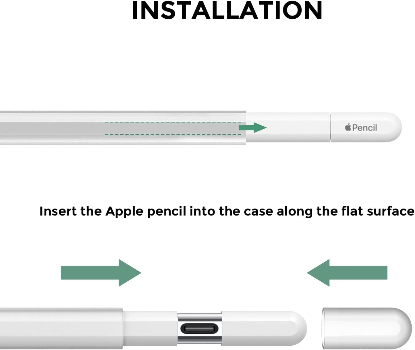 AhaStyle Silicone Case for Apple Pencil (USB-C) 2023 Ultra Thin Proteative Cover Skin Apple Pencil Sleeve Anti-Slip Grip Compatible with Apple Pencil USB C (Lavender)