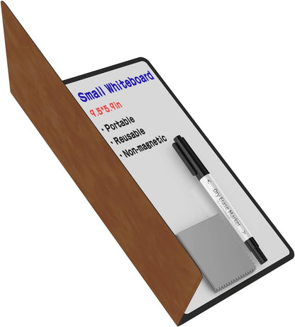 Portable Small White Board Dry Erase Board, Reusable 9.5 * 6.6in Notebook Memo, Office Home Supplies Desk Accessories MH760 (Pink)