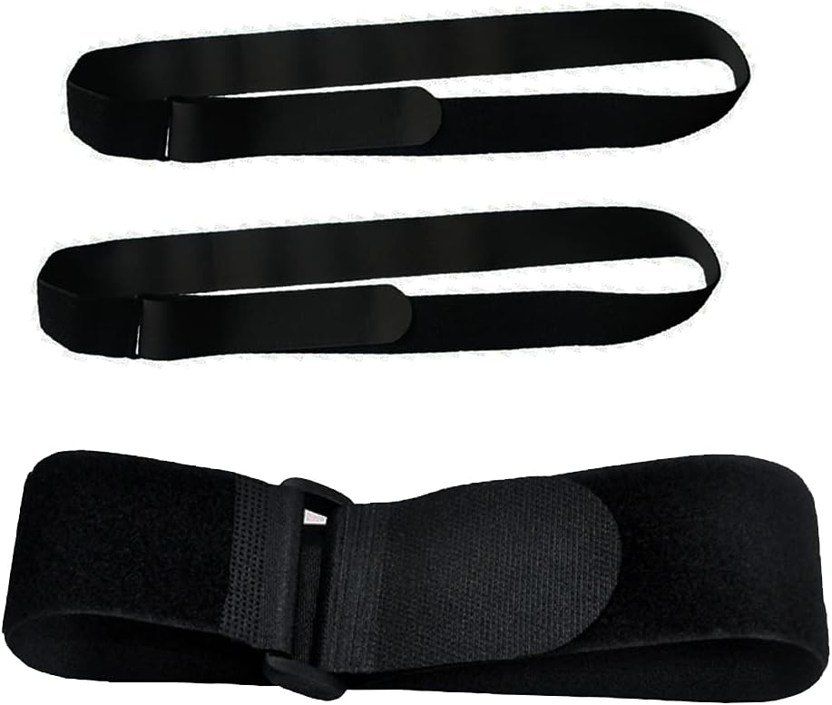 Fastening Nylon Strap with Buckle,10Pack Reusable Self-Adhesive Hook and Loop Cable Securing Straps,Adjustable Cinch Straps for Cords Organized and Tidy(1" x 8")