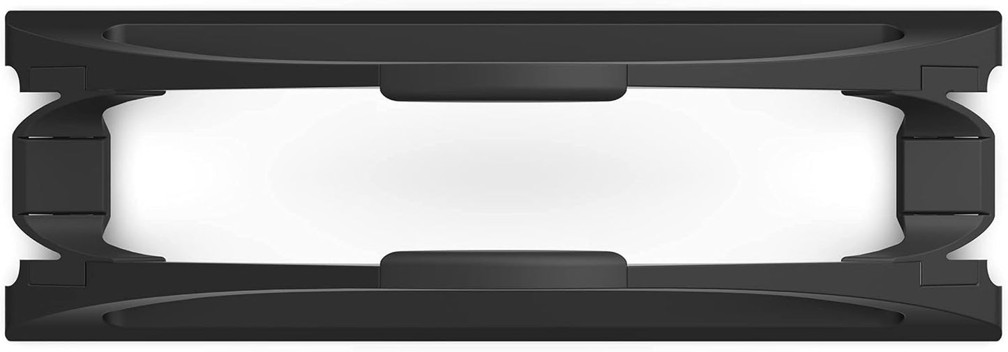 HumanCentric Vertical Laptop Stand for Desks in Matte Black, Upright Adjustable Holder to Dock Apple MacBook Stand, and Other Laptops to Organize Work & Home Office, Automatic Grip