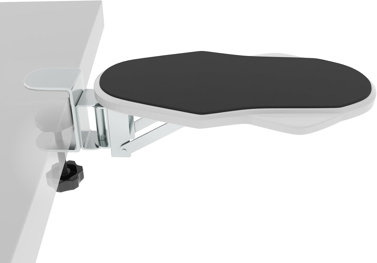 Ergonomic Arm/Elbow Rest for Desk - Foldable Rotatable Elbow Support for Computer Desk, Office & Gaming Comfort (Foldable Rotating Black)