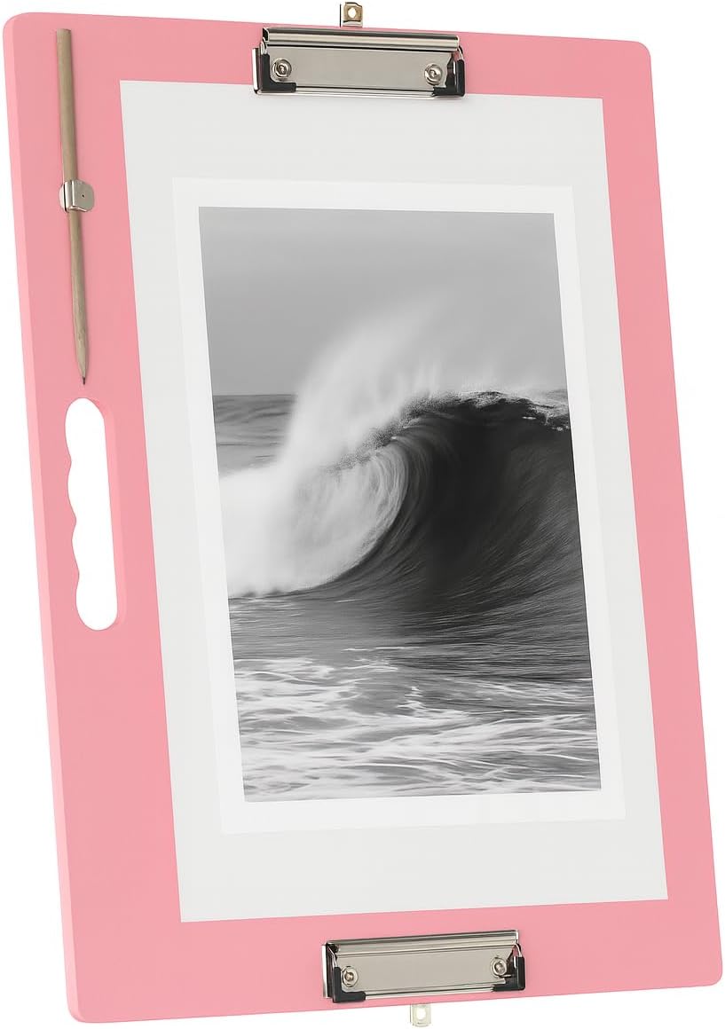 18x24 Clipboard - Foldable 18x24 File Folder & Drawing Board - Folds to 11x17 Clipboard, 4 Clips, Corner Protectors, Portable Art Portfolio, Architecture Folder, 11x17 Binder, Portfolio Binder (Green)