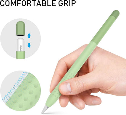 Delidigi for Apple Pencil Pro Case (2024) & Apple Pencil 2nd Generation Sleeve,Soft Silicone Grip Cover,Magnetic Charging Compatible,Double Tap Support,Gradient Color Design