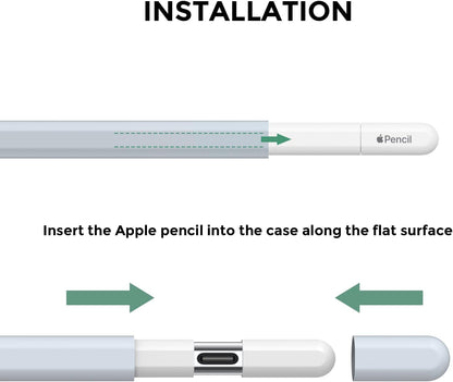AhaStyle Silicone Case for Apple Pencil (USB-C) 2023 Ultra Thin Proteative Cover Skin Apple Pencil Sleeve Anti-Slip Grip Compatible with Apple Pencil USB C (Lavender)
