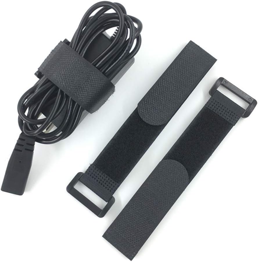 Fastening Nylon Strap with Buckle,10Pack Reusable Self-Adhesive Hook and Loop Cable Securing Straps,Adjustable Cinch Straps for Cords Organized and Tidy(1" x 8")