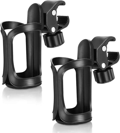 Accmor Stroller Cup Holder, Universal Cup Holder for Uppababy, Nuna, Doona Strollers, 360 ° Rotatable Bottle Holder for Stroller, Wheelchair, Walker