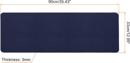 PATIKIL 24"x12" Desk Mat Protector, Felt Dual Side Mouse Pad Writing Mat for Office Home, Gray