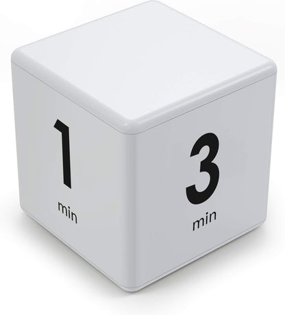 Cube Timer,Pretmess Gravity Flip Kitchen Timer for Time Management and Countdown Settings 1-3-5-10 Minutes