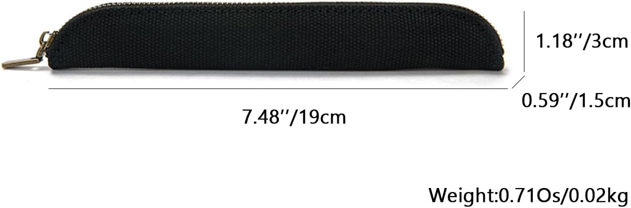 Pencil Case Durable Pencil Pouch for Pens School Featuring Oxford Lap Design (Khaki,Oxford)