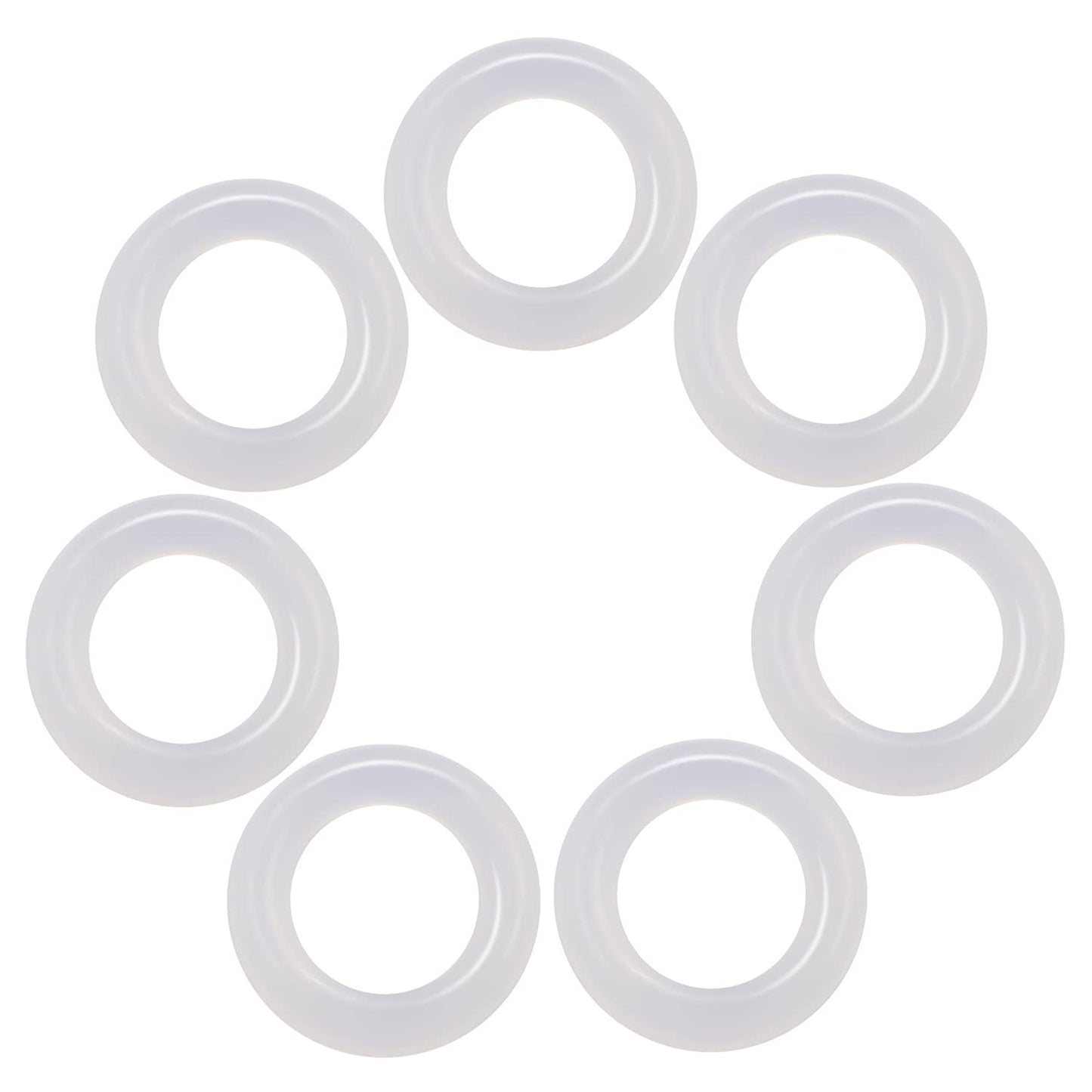 120Pcs Clear Rubber O-Ring Keyboard, O-Rings Keycaps, Switch Dampeners Keycap, for Cherry MX Key Switch Keyboards Dampers,White